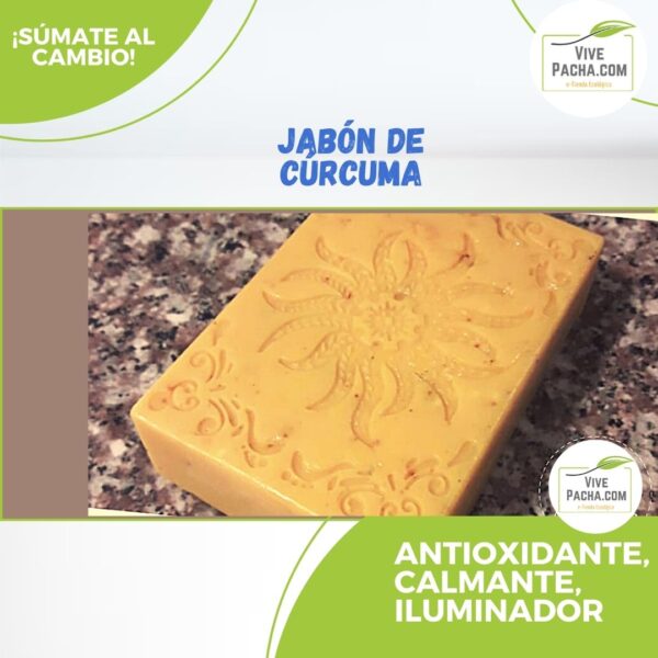 Un Jabón natural y ecológico cúrcuma